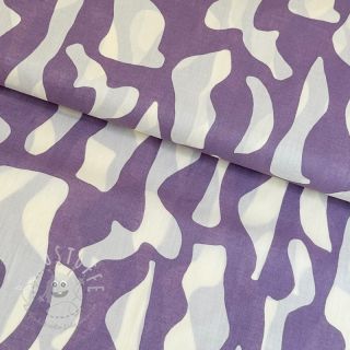 Baumwollstoff VOILE Abstract mauve