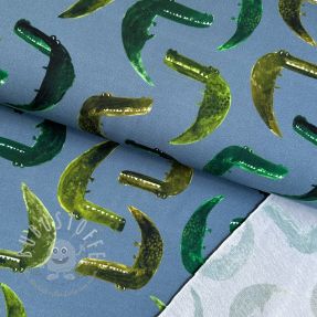 Sweatstoff Crocodile jeans digital print