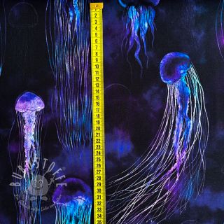 Sweatstoff Jellyfishes design A digital print