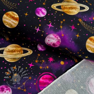 Sweatstoff Planets and rockets design C digital print