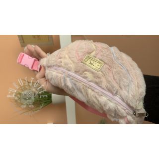 Kunstfell mit Tüll powder