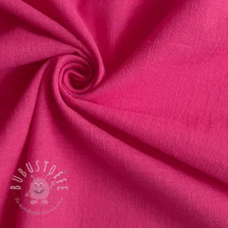 Baumwollstoff mit Leinen fuchsia