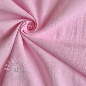 Baumwollstoff mit Leinen pink