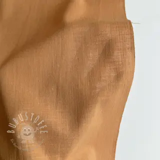 Baumwollstoff mit Leinen cognac