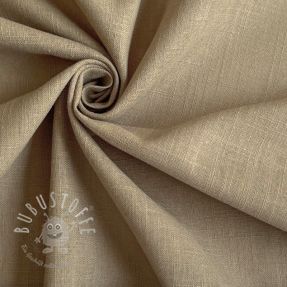 Baumwollstoff mit Leinen taupe