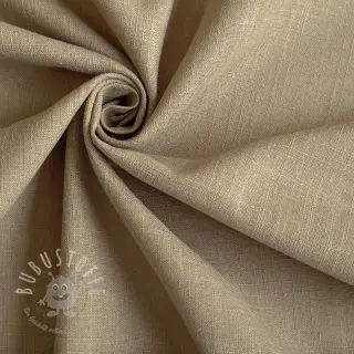 Baumwollstoff mit Leinen taupe
