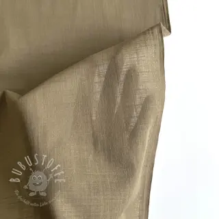 Baumwollstoff mit Leinen taupe