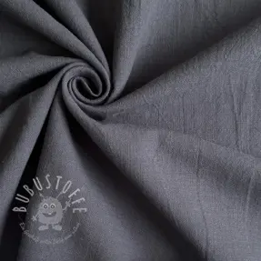 Baumwollstoff mit Leinen dark grey