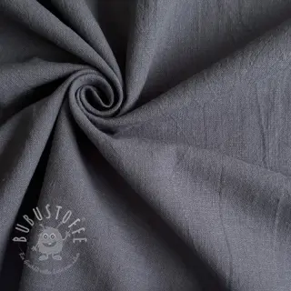 Baumwollstoff mit Leinen dark grey