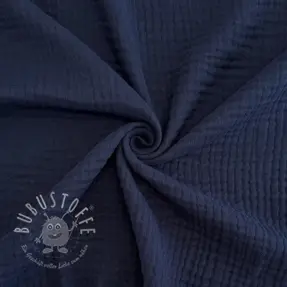 Musselin Triple Gauze navy