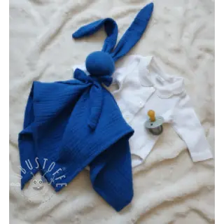 Double gauze/musselin cobalt