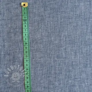Leinen mit Baumwolle Fishbone light jeans