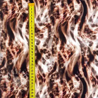 Viskosestoff ECOVERO Animal skin brown digital print