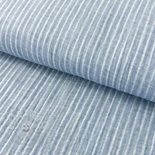Double gauze/musselin YARN DYED Stripes light blue