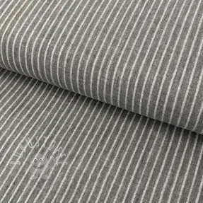 Double gauze/musselin YARN DYED Stripes grey