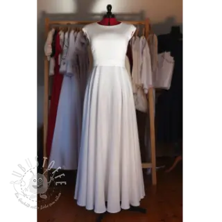 Leinenstoff gewaschen white