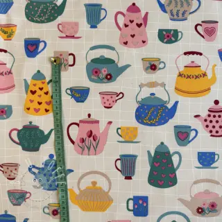 Dekostoff premium Happy Teapot Party