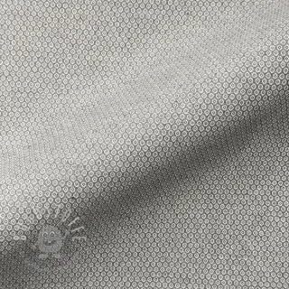 Dekostoff DOBBY Coloured Dot grey