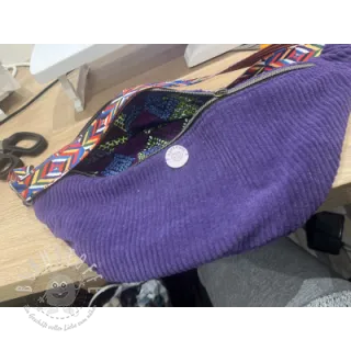 Cord 6W WASHED STRETCH purple