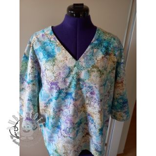 Baumwollstoff UNIQUE BATIK design M lavender