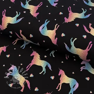 Jersey Unicorns parade black digital print