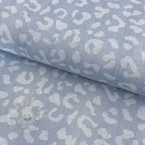 JEANS JACQUARD Animal skin light blue