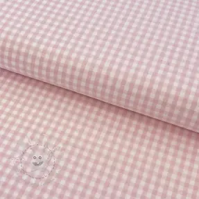 Baumwollstoff YARN DYED CHECK BRUSHED light rose