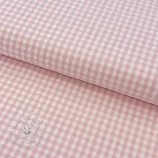 Baumwollstoff YARN DYED CHECK BRUSHED light rose