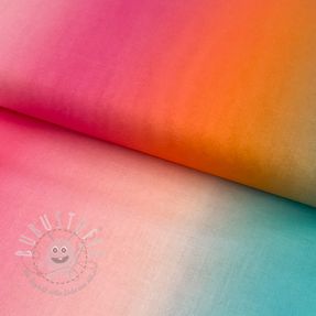 Baumwollstoff VOILE Rainbow stripe digital print