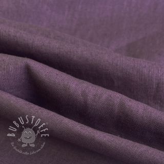 Leinenstoff gewaschen 170 g aubergine