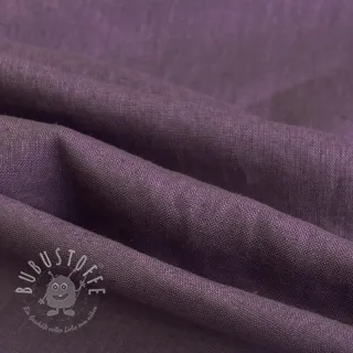 Leinenstoff gewaschen 170 g aubergine