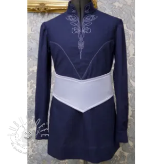 Leinenstoff gewaschen navy