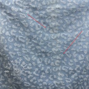 JEANS JACQUARD Animal skin light blue 2.Klasse