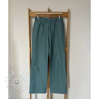 Leinenstoff gewaschen 170 g ocean green
