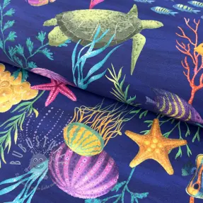 Dekostoff premium Underwater sea life digital print