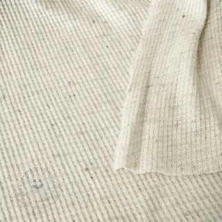 Jersey Baumwoll-Leinen WAFFLE SIMPLY NATURAL