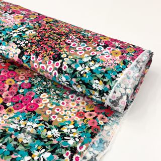 Viskosestoff Camomille fuchsia