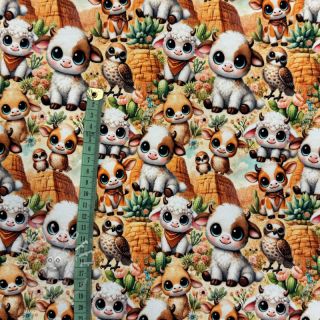 Sweatstoff Cutie pies design A digital print