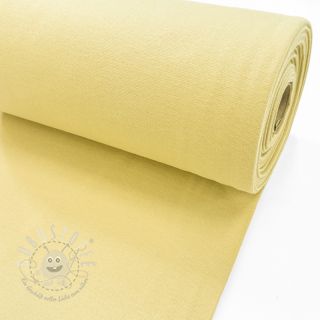 Baumwoll Bündchenstoff glatt PREMIUM pale banana