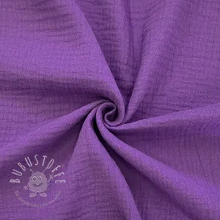 Double gauze/musselin violet ORGANIC