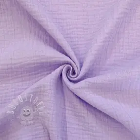 Double gauze/musselin bright violet ORGANIC