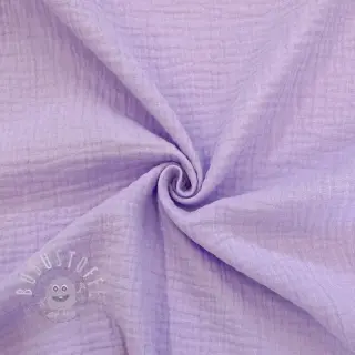 Double gauze/musselin bright violet ORGANIC