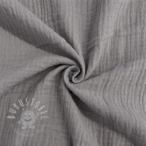 Double gauze/musselin grey ORGANIC