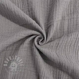 Double gauze/musselin grey ORGANIC