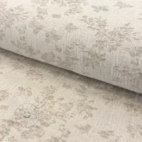 Baumwollstoff mit Leinen JACQUARD Buttercup flowers