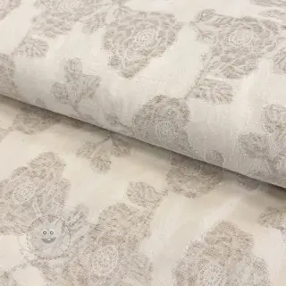 Baumwollstoff mit Leinen JACQUARD Peony flowers