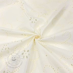 Baumwollstoff VOILE Puffy off white