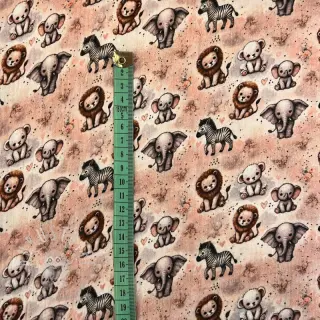 Double gauze/musselin Safari buddys design C digital print