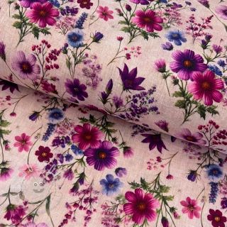 Double gauze/musselin Flower sea design D digital print