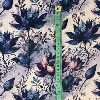 Double gauze/musselin Dreamy flowers design D digital print